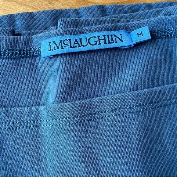 J MCLAUGHLIN GOLDIE TEE SHIRT M BOATNECK STRETCH COTTON CASUAL TIMELESS SUMMER - Picture 10 of 12